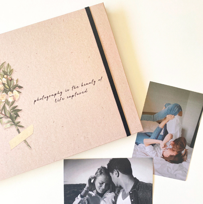 SCRAPBOOK FLORES VINTAGE FRASE A4 HORIZONTAL 